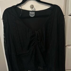 Arula Black Lace Blouse